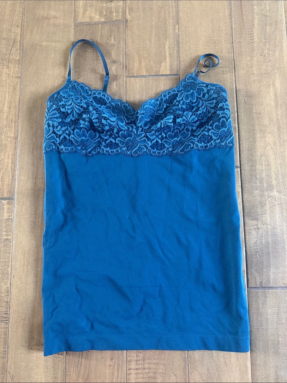 Banana Republic Lace-Trim Blue Camisole Tank Top - Women's